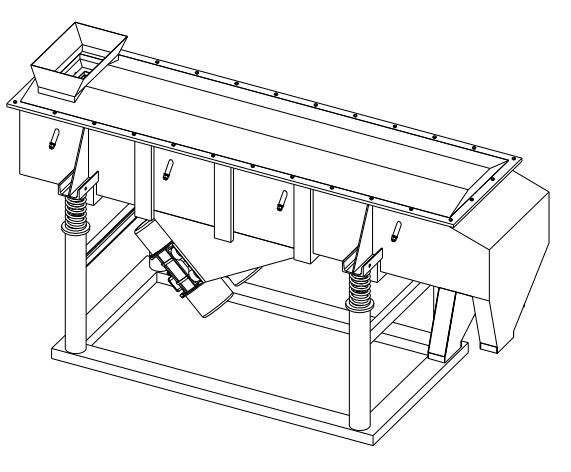 直線振動(dòng)篩外形圖